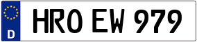 Trailer License Plate